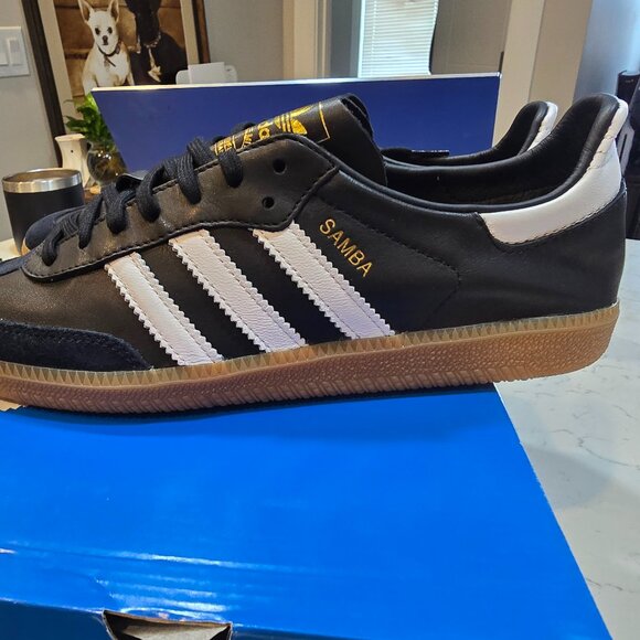 BRAND NEW Adidas Samba Decon 'Black White Gum' IF0641 US SIZE 10 NEW - Picture 1 of 14